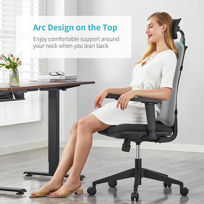 High Back Support Pillow for Office Chair Fully Support Entire Back for Pain Relief and Comfort - Memory Foam Lumbar Support Pillow for Office Chair,Computer,Recliner