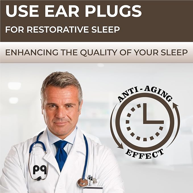 Peace&Quiet PQ Silicone Ear Plugs for Sleeping - 15 Wax Earplugs for Sleep and Swimming Ear Plugs, Soft Ear Covers for Sleeping and Water, Noise Cancelling 32Db, (15 Pillows), Skin Tone