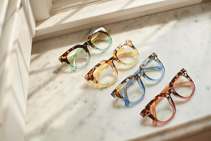 Peepers by PeeperSpecs Women's Oprah's Favorite Things Showbiz Square Blue Light Blocking Reading Glasses