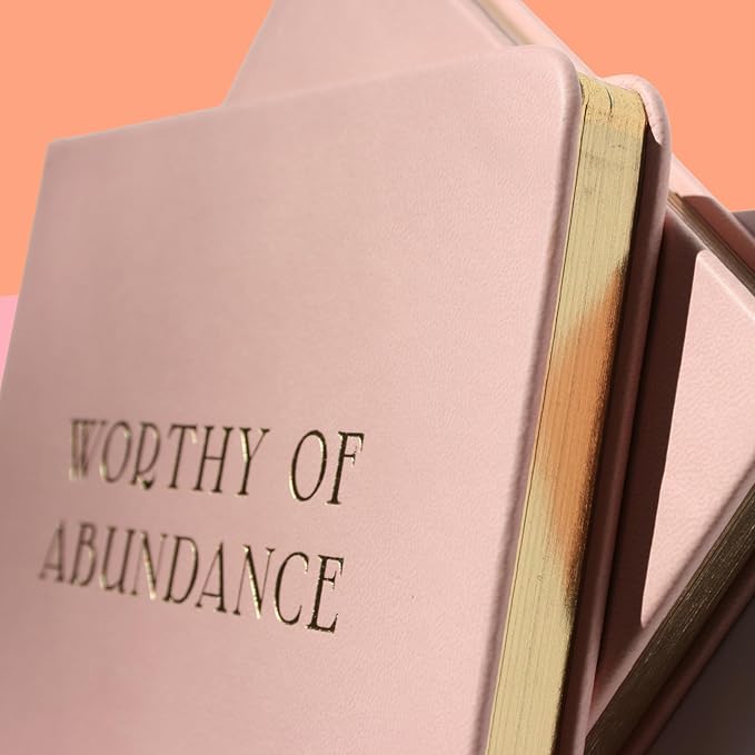 Manifestation Journal - Worthy of Abundance - Manifest Rich Life, Develop Millionaire Money Mindset - Daily Guided Gratitude Luxury Miracle Planner with Prompts for Women & Men Gift