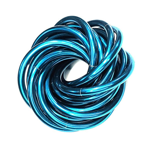 Möbii Fidget Ball (Solid Color): Quiet Mobius ADHD Anxiety Stim Stress Relief Toy Tool for Home Travel Office or Desk (XL(Daydream), Half, Deep Sea)