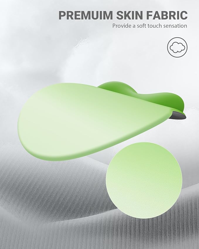 Ergonomic Mouse Pad Wrist Support, Comfortable Mouse Pad Wrist Rest, Relieve Wrist Pain Gel Mouse pad, Non-Slip Rubber Base Mousepad for Laptop, Computer(Gradient Green)