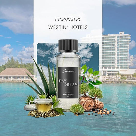 Diffuser Oil - Day Dream | Inspired by Westin® Hotel White Tea Scent | Aromatherapy Home Fragrance| Luxurious Scent with Notes of Aloe Vera, Cedar, White Tea (50ml)