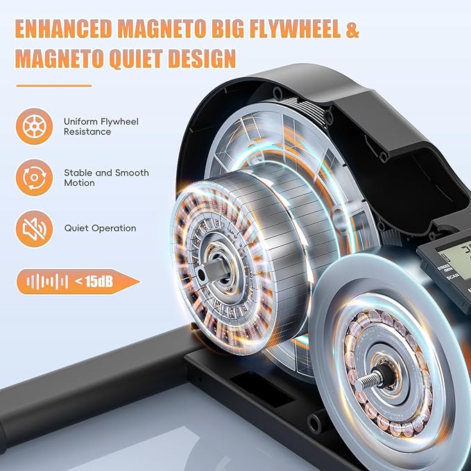 ANCHEER Under Desk Elliptical, Under Desk Bike Pedal Exerciser, Fully Assembled Leg Exerciser 2 in 1 Seated Standing Elliptical, Ultra-Quiet Mini Elliptical Machines for Home Office Use