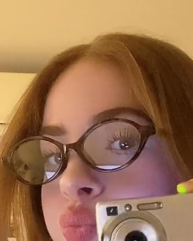 TIJN Olisa Blue Light Blocking Glasses for Women Men,Oval Glasses Frame Bluelight Glasses for Gaming/Computer/Screen