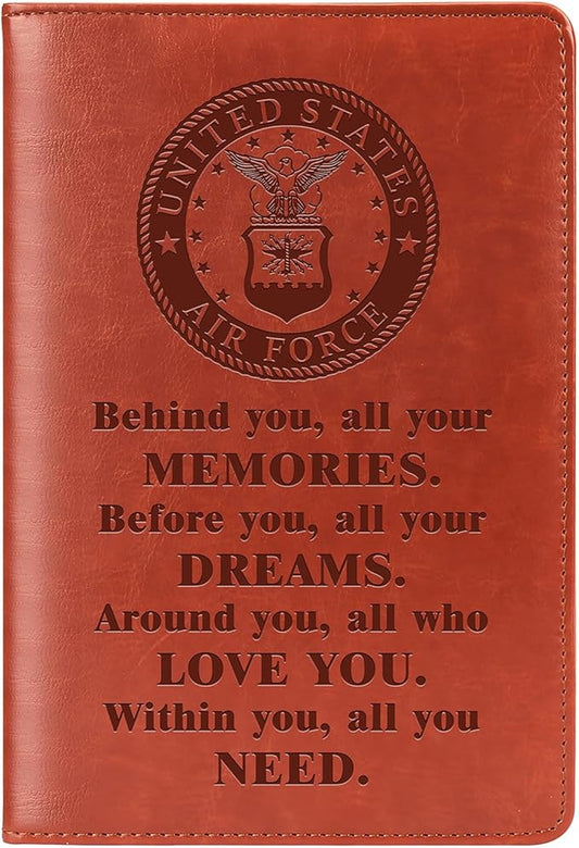 Air Force Gift Air Force Notebook Behind You All Your Memories Inspiration Lined Journal Notebook Appreciation Gift for Air Force Military Notebook(Behind-AIR FORCE)