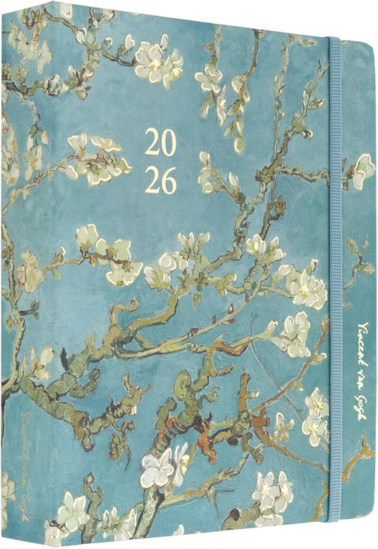 Planner 2025-2026 Van Gogh - Planner for Women 17 Month(Aug 25/ Dec 26) | Weekly & Monthly Academic planner 2025-2026 | 6.4" x 7.9" | Hardcover Agenda 2025 | Thick paper 120 g/m²