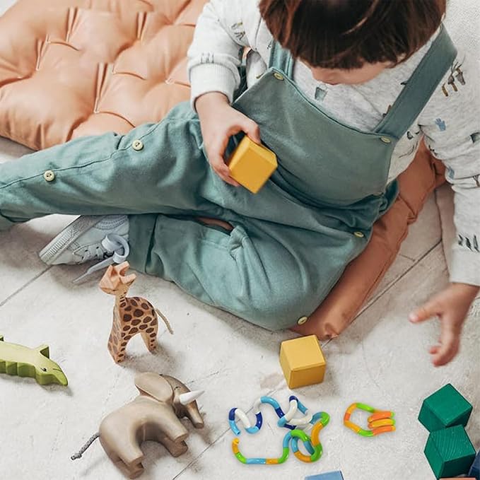 24PCS Quiet Twisty Fidget Toys – Squeeze, Twist, and Spin – Multicolored Sensory Toys for Kids and Adults, Stress Relief Toys & Educational Tools for Classroom,Alternative Gifts (Random Color)