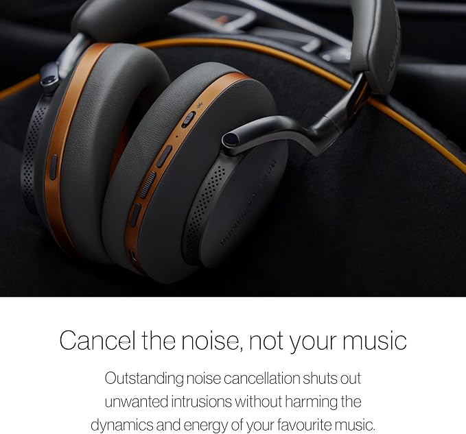 Bowers & Wilkins Px8 McLaren Edition Over-Ear Wireless Headphones, Advanced Active Noise Cancellation, 30-Hour Battery Life, 15-Min Quick Charging