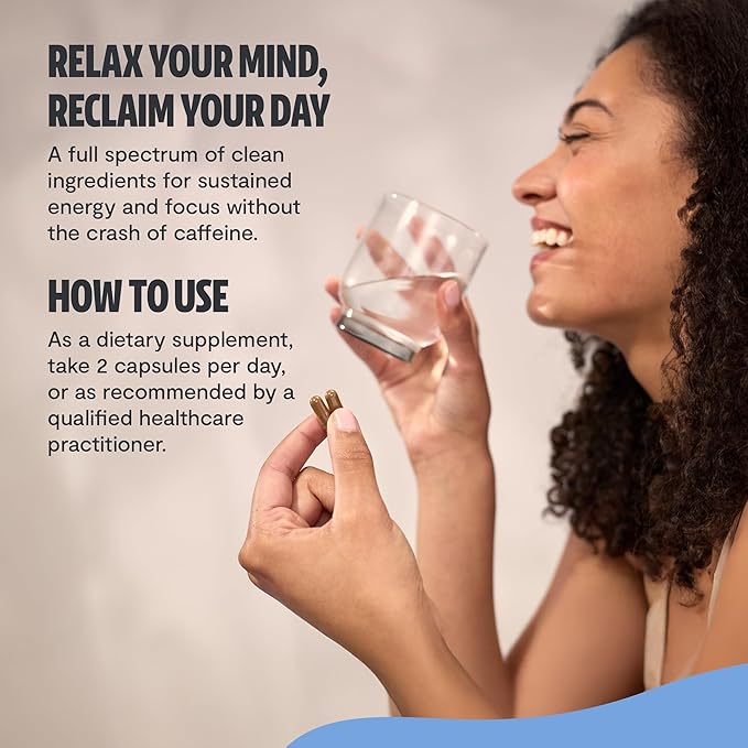 FreshCap Calm for Adults - Calm w/Reishi, Ashwagandha, St. John’s Wort, Lemon Balm, Magnesium - Balance, Relaxation & Emotional Stability -Ayurveda Daily Mushroom Supplement, Vegan - 60 Count