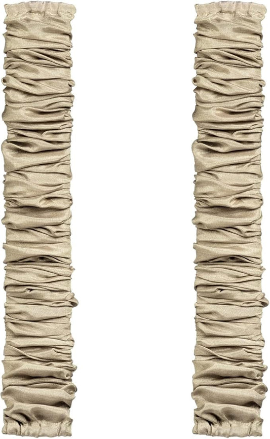 2 Pcs Fabric Cord Cover & Chandelier Chain Cover Each 6 Feet Long, Easy to Install, Ideal for Chandeliers, Lighting, Wire, Cable Management and Hiding (Grey)