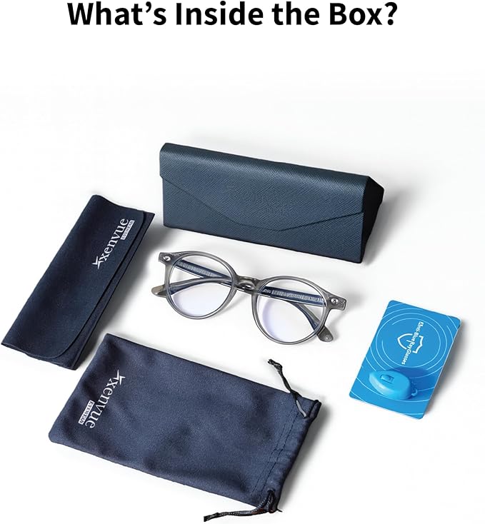 Xenvue Blue Light Blocking Glasses for Men – Premium + Stylish Computer and Screen Eyewear, Reduce Eye Strain