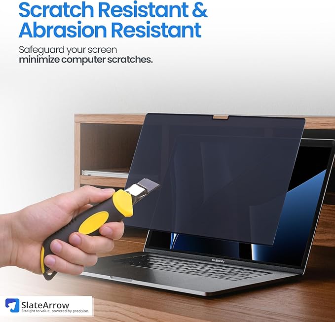 Magnetic Privacy Screen for MacBook Pro 13 inch (2021-2025 M1-M4 Max), Anti-Glare, Blue Light Protector, Scratch Resistant, Removable Laptop Filter Private Shield & Webcam Cover