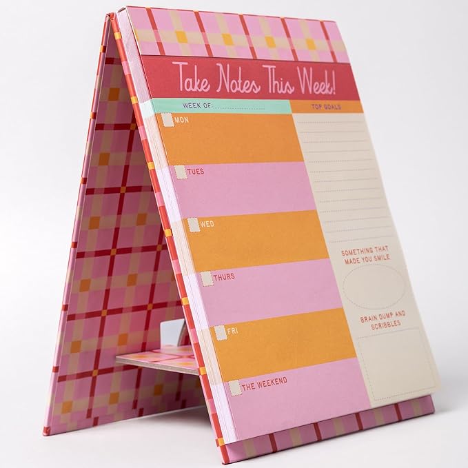 ban.do Weekly Planner Notepad, Mini Desk Planner, Undated Week Calendar, Weekly To Do List Notepad with 52 Sheets, Take Notes This Week