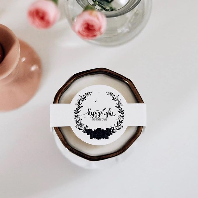 The Growing Candle, Coffee Scented, 9oz Ceramic Pot, Aromatherapy Candles, 100% Soy, Cream and Espresso Aroma for Home, Astrid