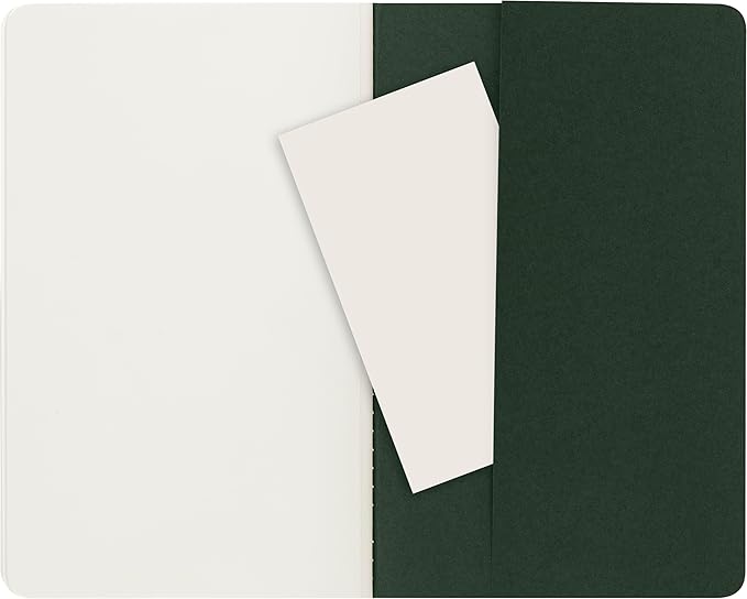 Moleskine Cahier Journal, Soft Cover, Large (5" x 8.25") Ruled/Lined, Black, 80 Pages (Set of 3)