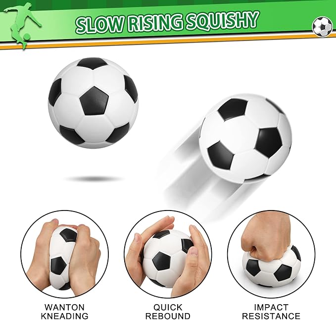 5 Inch Foam Mini Soccer Balls for Indoor Mini Soccer Hoops, Soft Squishy Soocer for Soccer Game Sets | Swimming Pool Balls Beach Balls Great Sport Gift for Adults & Kids Sensory Stress Balls 3 Pack