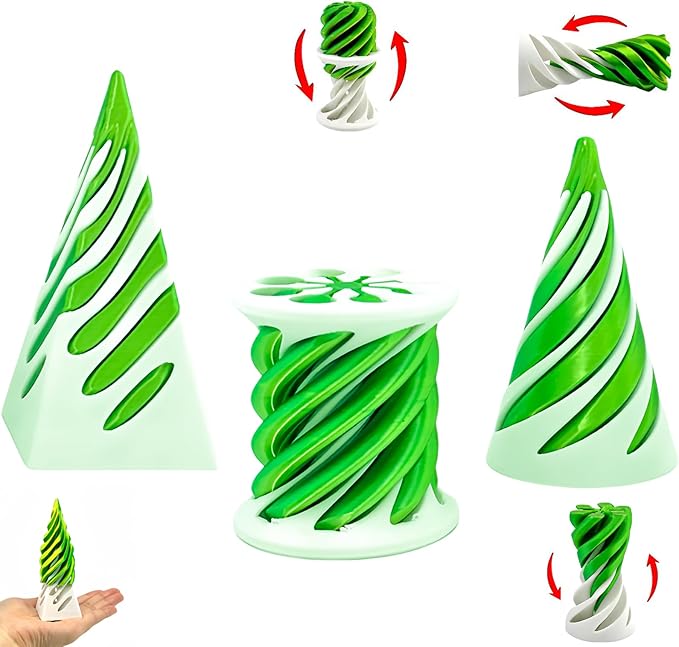 3 Packs Impossible Cone,Spiral Cone Fidget Toy,Impossible Cones passthrough Impossible Pyramid for Relaxing,Spiral Fidget Toy passthrough Impossible Cone,Birthday for Adults & Kids