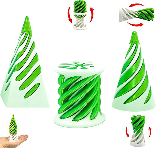 3 Packs Impossible Cone,Spiral Cone Fidget Toy,Impossible Cones passthrough Impossible Pyramid for Relaxing,Spiral Fidget Toy passthrough Impossible Cone,Birthday for Adults & Kids