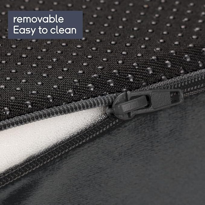 Foam Recliner Chair Cushions Wheelchair Cushions, Non-Slip 4" Thick Supportive Lumbar Support Pillow for Elderly Supportive Seat Cushion with Lumbar Pillow; 20x20x4"+12.8" Backrest Height,Black