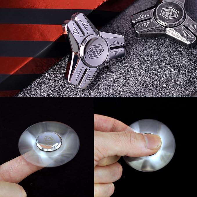 INNÔPLUS Fidget Spinner, Sturdy Stainess Steel Construction Metal Fidget Spinner, Hand Fidget Spinners, Delivers Smooth and Long Spin Times, for Stress Relief, Focus Enhancement, Anxiety Reduction