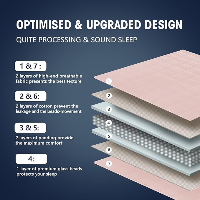 King Size Weighted Blanket for Adults (20 lbs, 80” x 87”, Pink Grey) Cooling Heavy Blanket for Sleeping Perfect for 190-210 lbs, Breathable Blanket for Adults & Couple All Season, Machine Washable