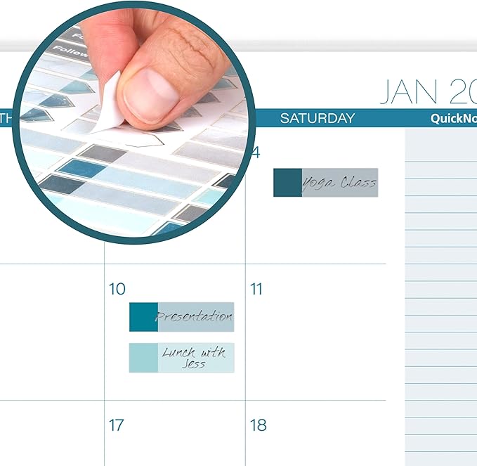 Cambridge 2025 Planner, Weekly & Monthly, 8-1/2" x 11", Large, Glacier (1727-905-25)