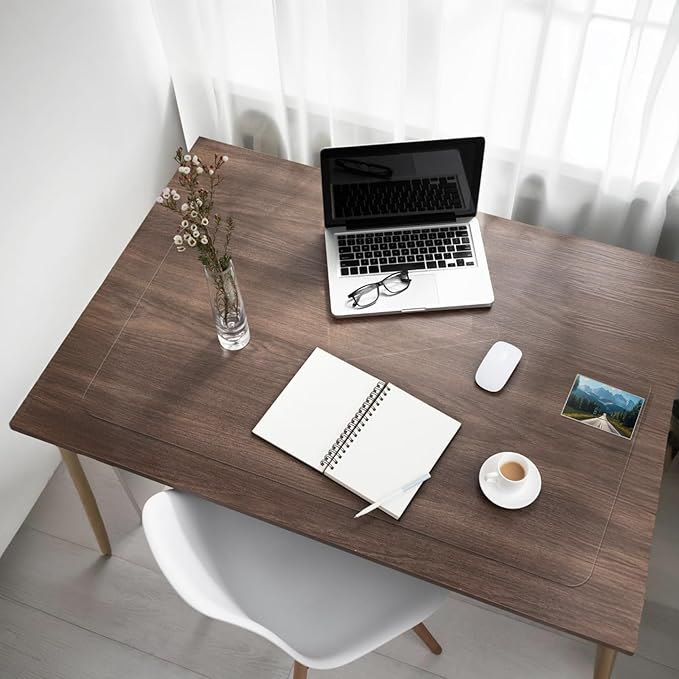 Clear Desk Mat, Desk Protector, Waterproof and Heat-Resistant PVC Round Edge Desk Pad with Non-Slip Backing, Suitable for Home and Office Multifunction Desk Mat, 16.93 x 23.62 Inches