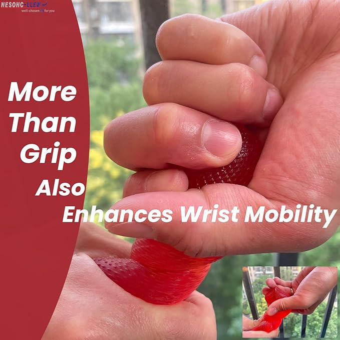 Ergonomic Stress Balls for Adults, Hand Therapy Balls for Arthritis Relief - Set of 3, 30/50/80 lbs, TPR Material, Perfect Palm Fit, Durable & Easy to Clean