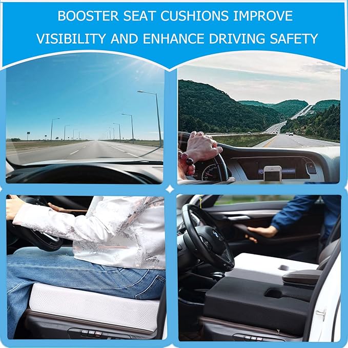 Extra Thick Office Chair seat Cushion, Back and Hip Pads, Non-Slip seat Cushion for Long Hours in wheelchairs/Cars and Dining Chairs.