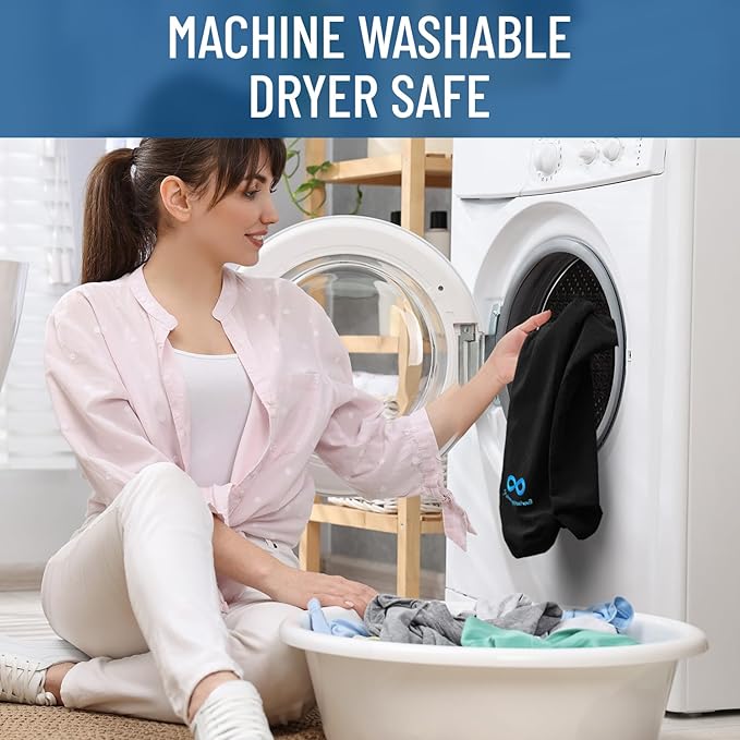 Everlasting Comfort Doctor Recommended Memory Foam Seat Cushion for Office Chairs & Car Seat - Ergonomic Office Desk Accessories for Tailbone Pain Relief, Sciatica & Back Support