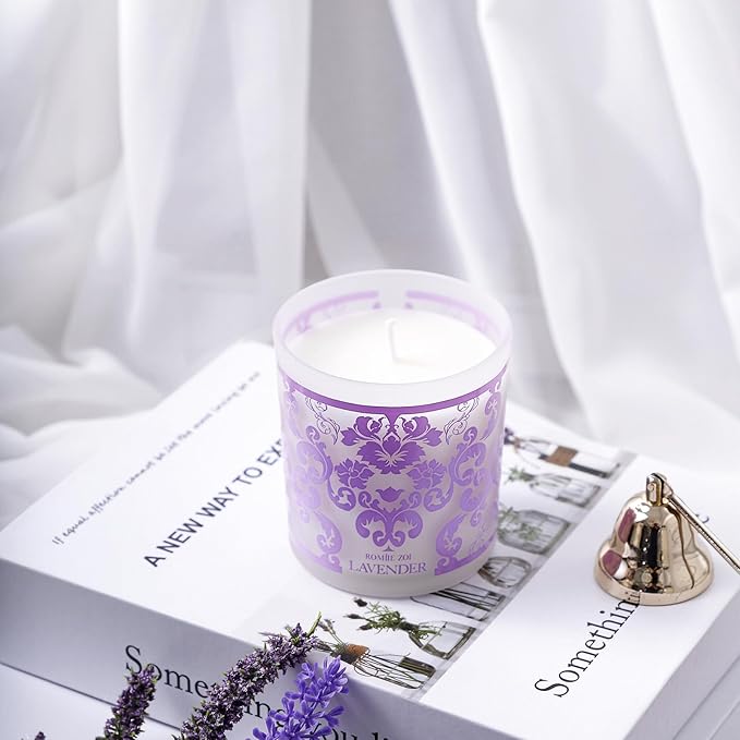 Scented Candle - Lavender - 6oz Aromatherapy Soy Wax Jar Candle for Home, Gifts for Women - 170g