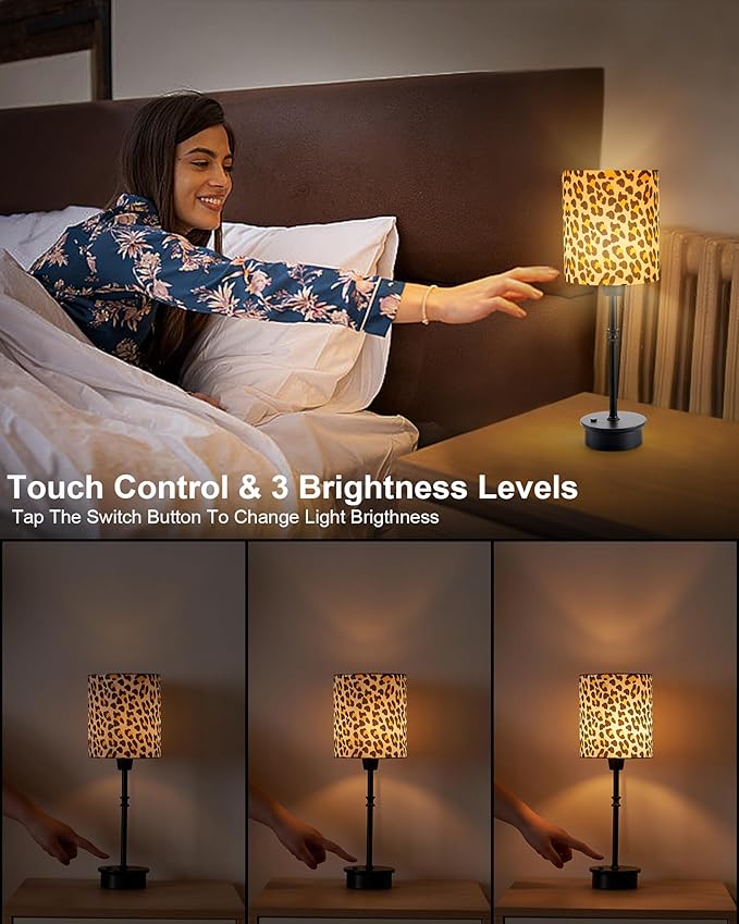 UMEXUS Cordless Table Lamp for Bedroom, Rechargeable Battery Operated Lights, Dimmable Touch Bedside Night Light Lamp for Nightstand Living Room Side End Table Outdoor Patio Home Decor