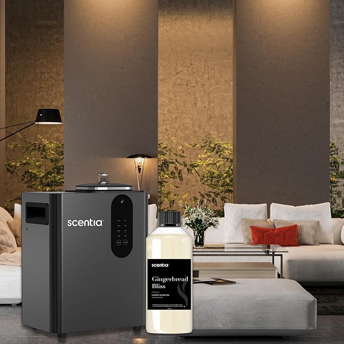 Gingerbread Bliss Fragrance Oil – 500ml Professional Christmas Diffuser Oil | Cozy Holiday Blend with Ginger, Nutmeg, Cinnamon & Vanilla | Aromatherapy for Homes, Spas, Hotels & DIY Supplies