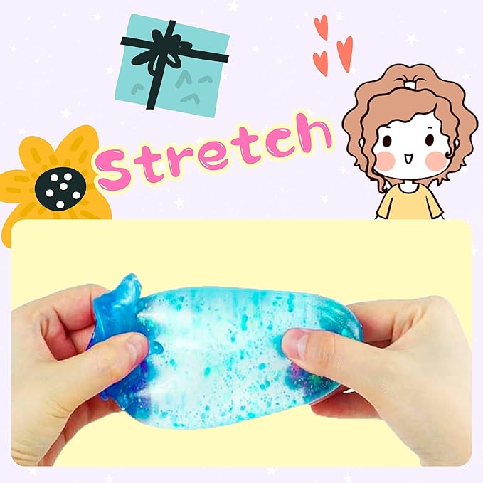 Dream Stress Drop Ball for Adults Fidget Toys Adults,Gel Filled Squishy Toys for Kids Stress Relief - Sensory Squeeze Toy with Dreamy Smooth