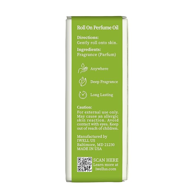 Well's Oil Roll-On Perfume Oil (Pery Elli 360) | Fruit & Wood Notes | Long-Lasting | Paraben-Free | 0.33 Fl Oz / 10 ml