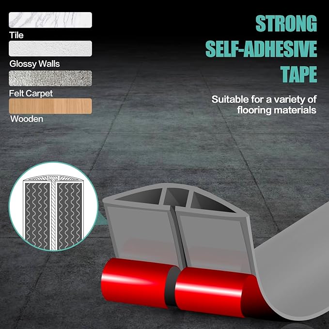 Floor Cord Cover Self Adhesive Cord Hider,3.3FT Cable Management, Extension Strip Protector for Wires, Prevent Cable Trips for Offices, Gyms, Exhibitions Cavity:0.39"(W) x 0.27"(H) Gray