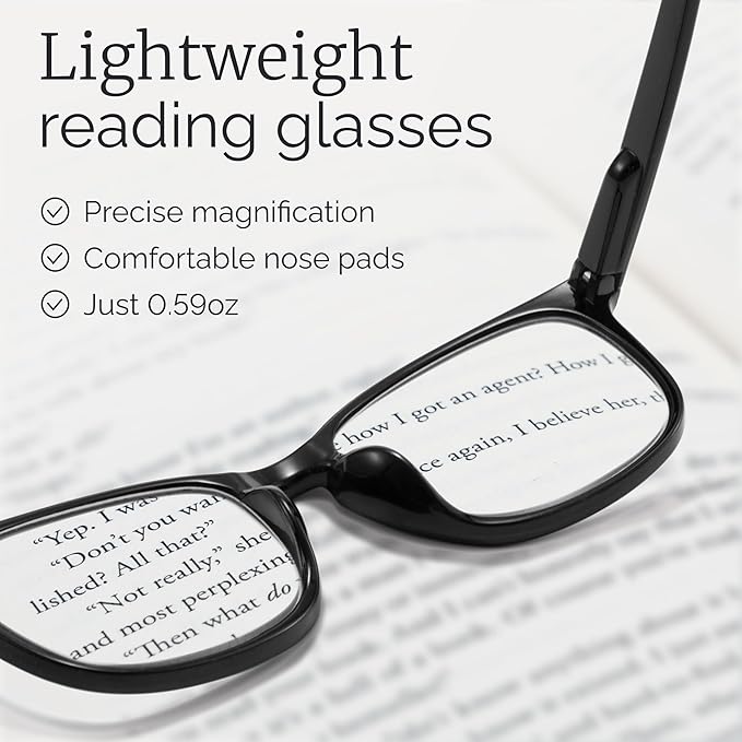 CCVOO Reading Glasses for Women/Men, Eyeglasses, Blue Light Readers for Women/Men, Computer Eye Glasses, Cheaters