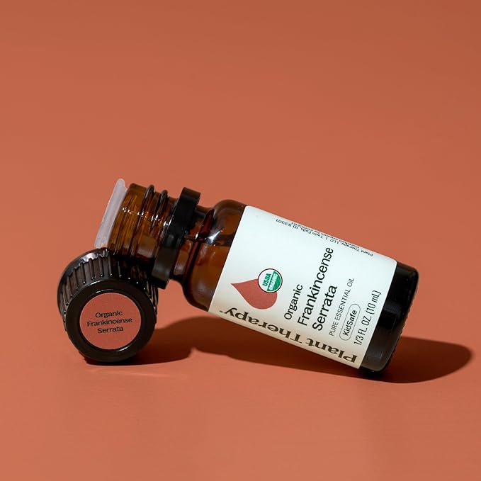 Plant Therapy Organic Frankincense Serrata Essential Oil 100% Pure, USDA Certified Organic, Undiluted, Natural Aromatherapy, Therapeutic Grade 10 mL (1/3 oz)