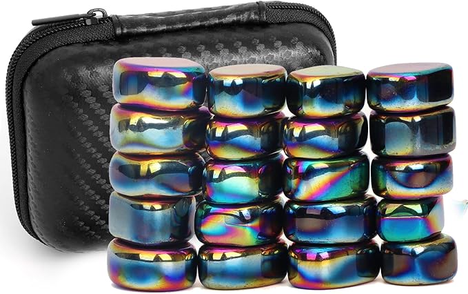 Fidget Magnet Ferrite Slime Putty Science Kit Large Fidget Toy 18 PCS Hematite Magnetic Stones for Adults, Ferrite Putty Stress Relief Neat Magnets for Office Home Refrigerator, Magnet Letter Number