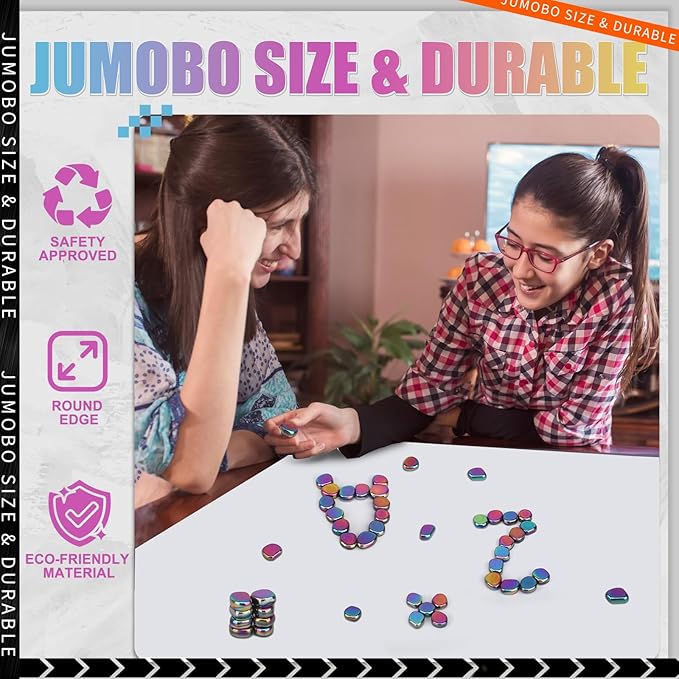 Fidget Magnet Ferrite Slime Putty Science Kit Large Fidget Toy 18 PCS Hematite Magnetic Stones for Adults, Ferrite Putty Stress Relief Neat Magnets for Office Home Refrigerator, Magnet Letter Number