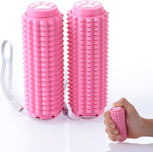 2PCS Little Ouchies Fidget with Cat Dog Paw Button, Sensory Pain Stim Fidget Toys for Adults & Teens, Anxiety and Stress Relief Items, Spiky Grippy Stim Tool, Portable ADHD Autism Fidget Clicker