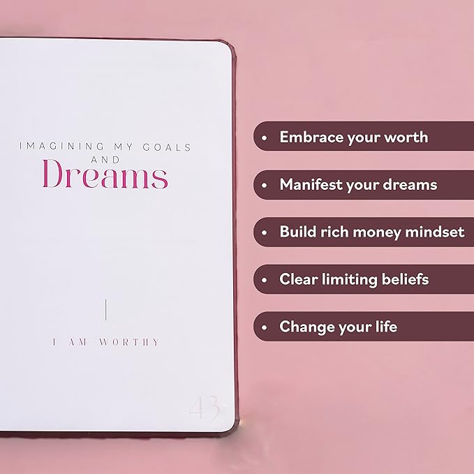 Manifestation Journal - Worthy of Abundance: 12 Week Daily Prompts for Self-Care, Gratitude, Affirmations, Therapy | Manifest Wealth & Millionaire Mindset Planner | 16 Meditation & Hypnosis Bonuses