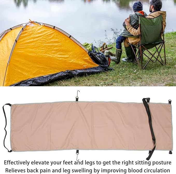 Adjustable Leg Hammock, Portable Airplane Foot Hammock, Comfort Travel Foot Rest Sling for Outdoor, Bus, Plane Travel, Long Flight