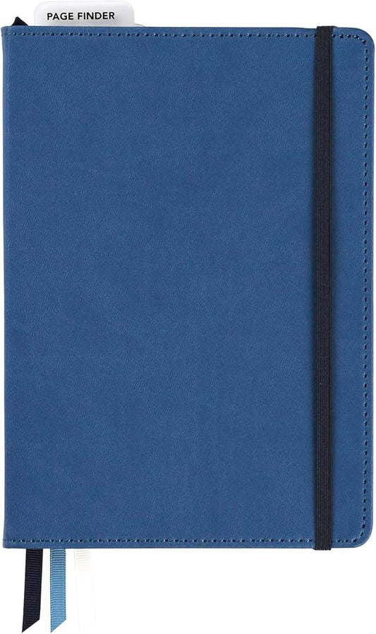 C.R. Gibson Blue Leatherette Freestyle Organizer and Planner Dot Grid Notebook, 6'' W x 8.5'' L, 240 Pages