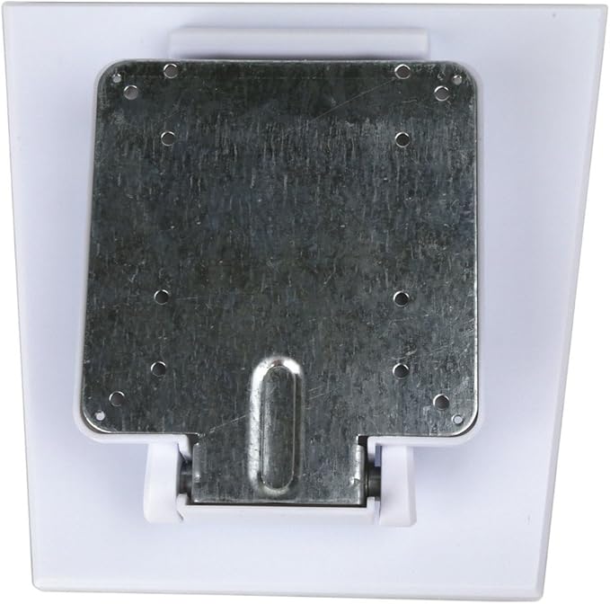 Single Adjustable LCD Monitor Stand Mount Folding VESA Monitor Desk Stand with VESA Hole 75x75mm 100x100mm (White)