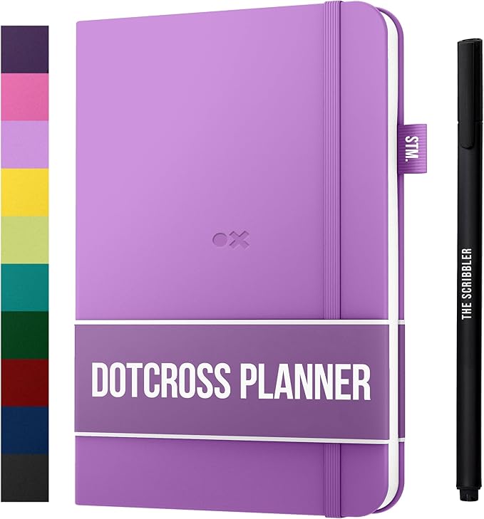 Daily Planner 2025 (Undated) | A5 Dotcross | Your All in One Day Organizer, At A Glance Weekly Agenda, Yearly Calendar Book | Planners for Personal, Professional, Academic & Work Goals and Schedule