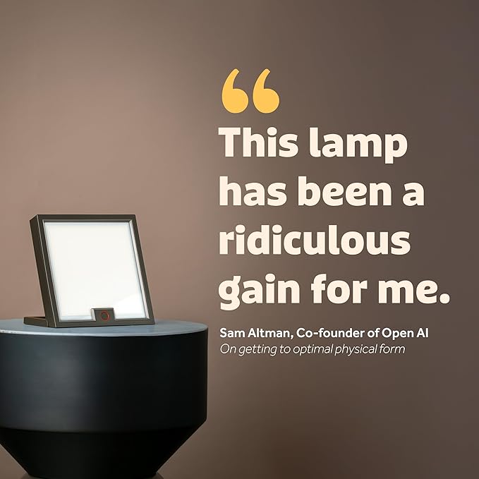 Circadian Optics Lumine Light Therapy Lamp | As Seen On Shark Tank | 10,000 Lux Full Spectrum UV-Free Light | Boost Mood, Improve Sleep, Increase Energy & Enhance Focus