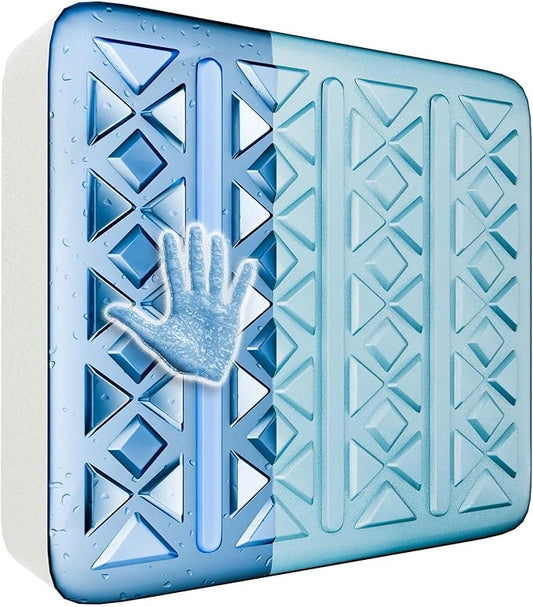 Thicken 19.7in Seat Cushions for Office Chairs,Ultra Large Dual-Layer Gel &Memory Foam Wheelchair Cushions for Long Sitting, Non-Slip Cover Chair Seat Pads for Office, Computer Desk,Car & Truck