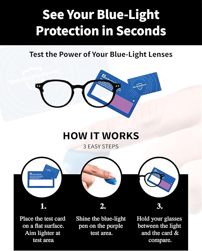 Xenvue Blue Light Blocking Glasses for Men – Premium + Stylish Computer and Screen Eyewear, Reduce Eye Strain